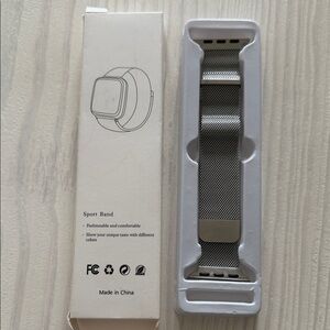 Silver Mesh Stainless Steel Milanese Loop Watch Band